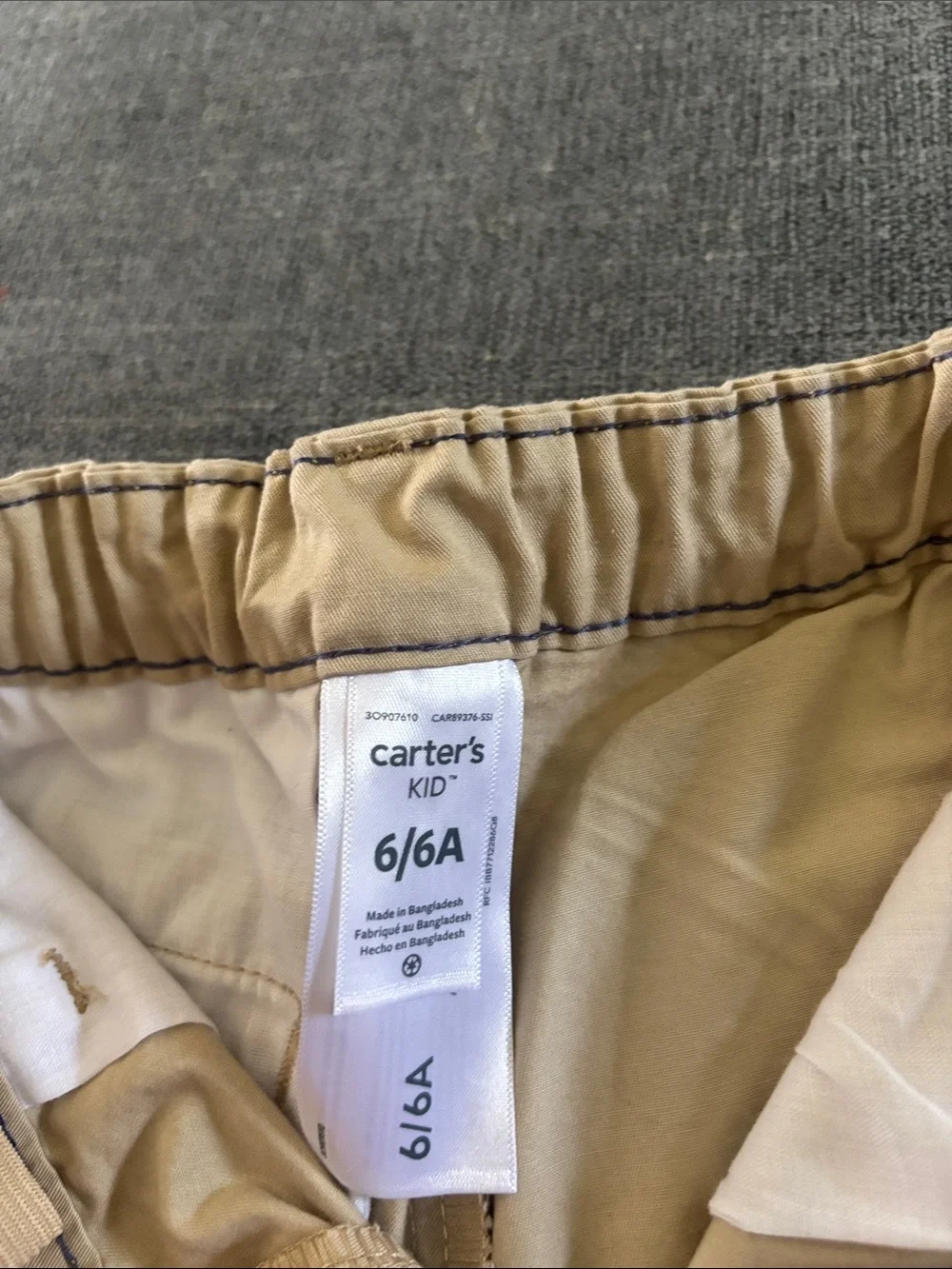 Carters lightweight khaki